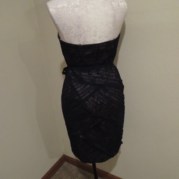 Monique Lhuillier strapless sweetheart mesh dress - Picture 5 of 5